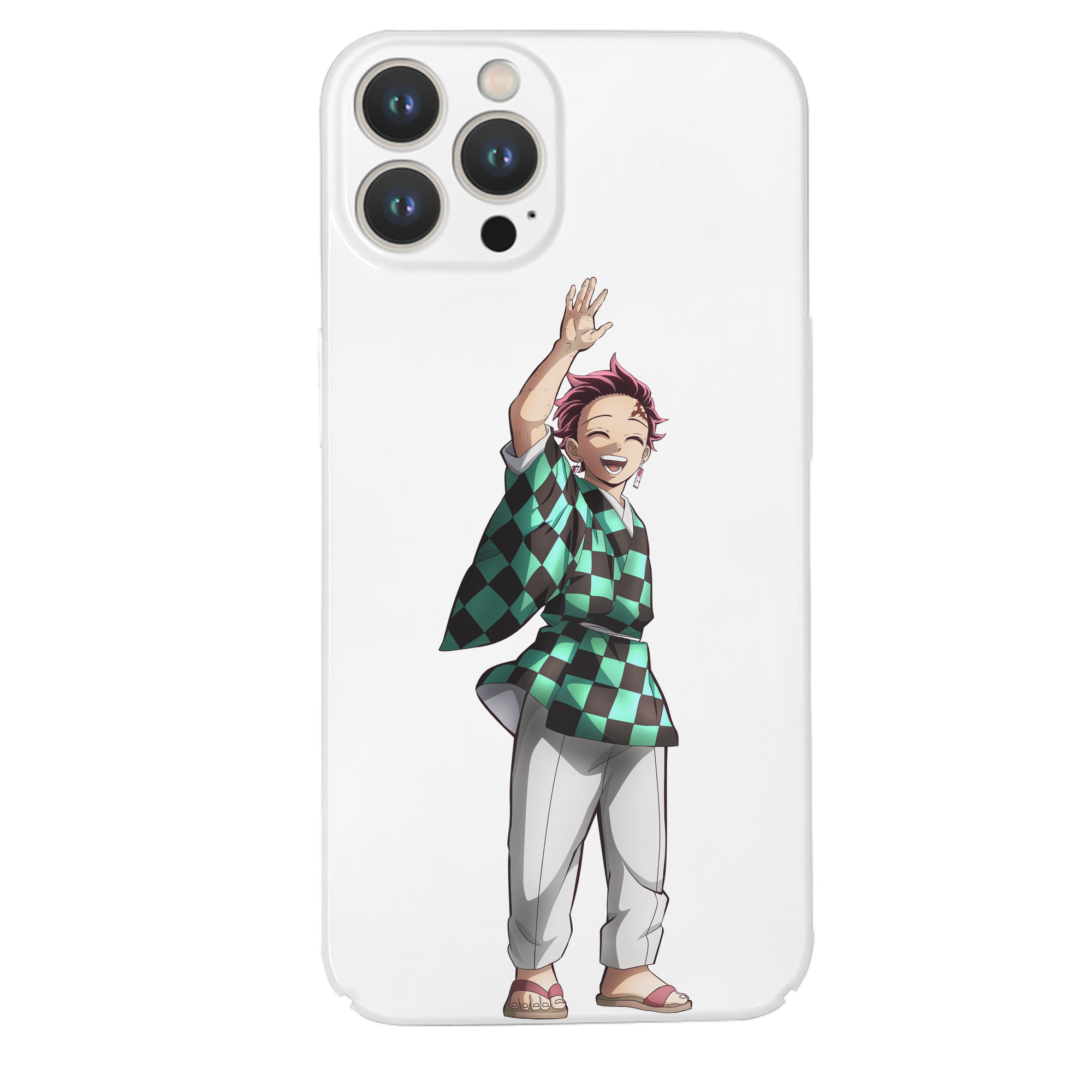 （画像用） 鬼滅の刃 竈門 炭治郎／かまど たんじろう Kamado Tanjirou 【iPhone 14シリーズ対応】ハードケース